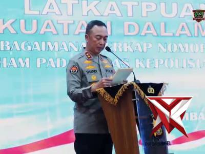 Kapolda Sumsel Irjen Pol. Dr. Sandi Nugroho, S.I.K., S.H., M.Hum. menegaskan perubahan paradigma per