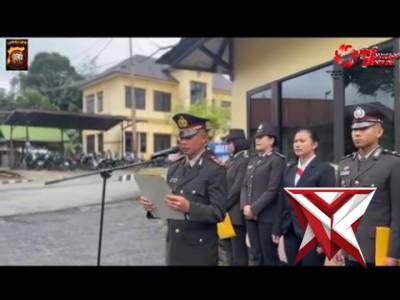 Upacara dalam rangka memperingati Hari Sumpah Pemuda 28 Oktober 2025 Polres Melawi