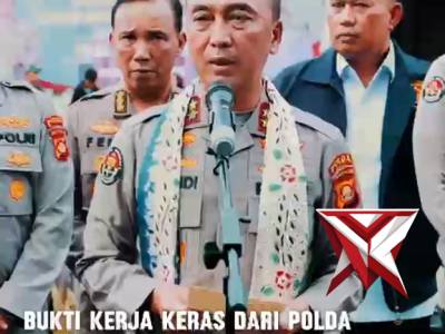 Suasana haru dan bahagia mewarnai Lapangan Gedung Presisi