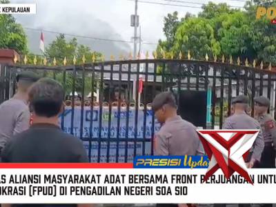 Personel polresta tidore PAM Unras