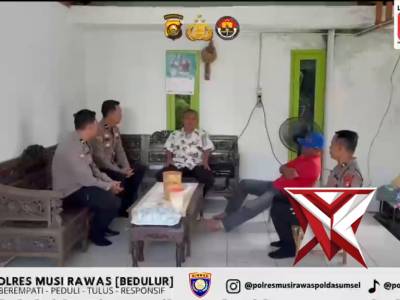 Kapolda Sumsel IJP DR. SANDI NUGROHO-Kapolres Musi Rawas-Sat Binmas Jalin Silahturahmi dengan