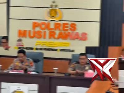 Kapolres Musi Rawas Hadiri Pembukaan Rakernis Gabungan Empat Satker Polri Secara Virtual
