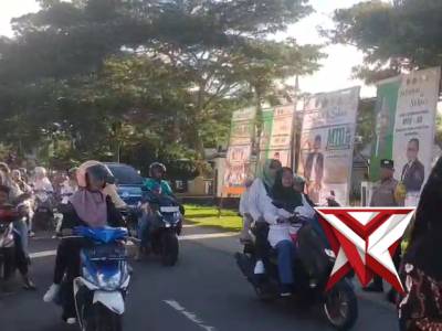 Aipda Renggawan Pam Jalur konvoi MtQ Kecamatan Bula - PoliceTube