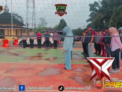 Apel pagi Polsek sungai Lilin ..??