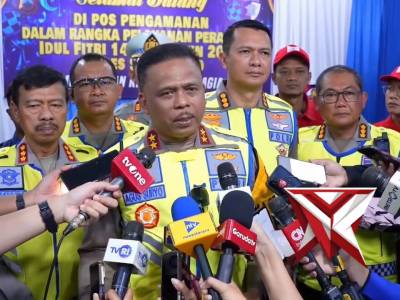 Kakorlantas Polri meninjau langsung Pos Pengamanan