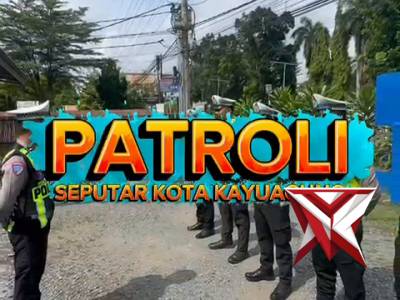 Patroli seputaran kota kayuagung
