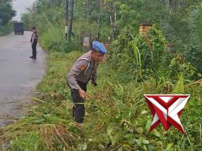 Bersih Lingkungan dan Asri Polsek BTS Ulu Polres Musi Rawas