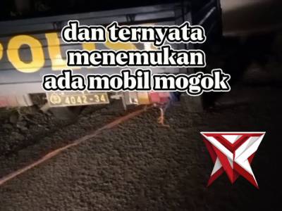 Polsek jarai membantu mobil warga