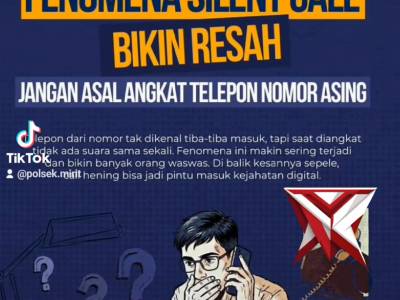 Fenomena silent call atau telepon tanpa suara kini makin sering terjadi dan bikin banyak orang resah