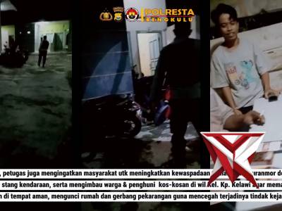 *Patroli Malam, Polsek Teluk Segara Antisipasi 3C dan Gangguan Kamtibmas*