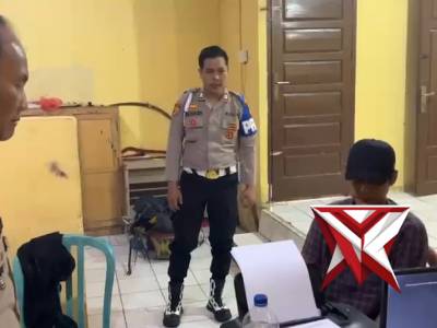 Kapolsek prabumulih barat lakukan pengawasan kepada anggotanya