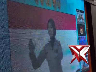 Kapolres Musi Rawas Hadiri Pembukaan Rakernis Gabungan Empat Satker Polri Secara Virtual