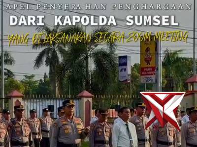 Apel bulanan Zoom Kapolda Sumsel di Pimpin langsung oleh Kapolres Musi Rawas dan di ikuti oleh selur