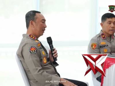 Paparan PJU Polda Sumsel tentang Tupoksi dalam Acara Coffee Morning