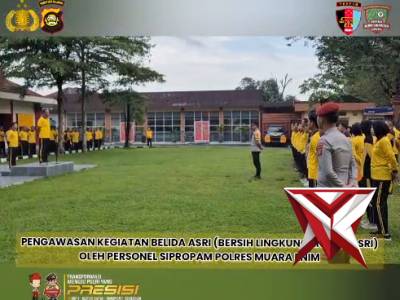 Personil Sipropam Polres Muara Enim melaksanakan pengawasan terhadap personil Polres Muara Enim