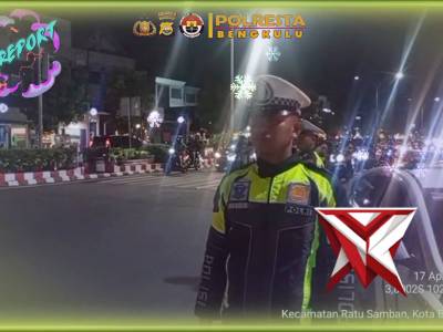*Patroli Blue Light Satlantas Polresta Bengkulu Antisipasi Gangguan kamseltibcar Lantas dan guan Kam
