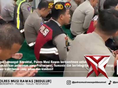 Dukung Visi Kapolda Sumsel, Polres Musi Rawas Asah Mentalitas Personel Melalui Binrohtal