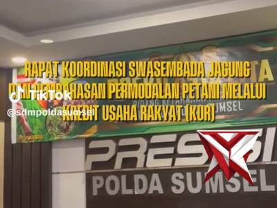RAPAT KOORDINASI SWASEMBADA PANGAN DAN PEMBAHASAN PERMODALAN PETANI MELALUI KUR - PoliceTube