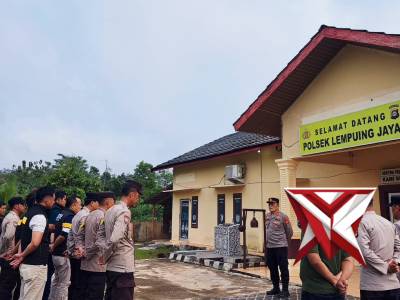 Giat Apel Bersama personil polsek Lempuing Jaya
