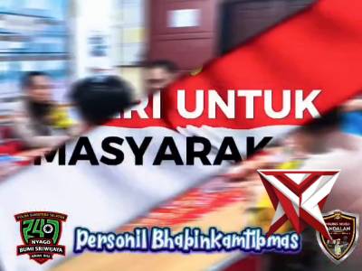 Arahan kapolsek Lais polres muba andalan