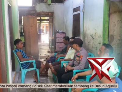 Anggota pospol romang polsek kisar laksanakan sambang di dusun aqualu