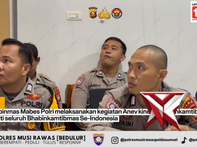 Bhabinkamtibmas Polres Musi Rawas Ikuti Anev Korbinmas, Perkuat Kinerja Presisi - PoliceTube