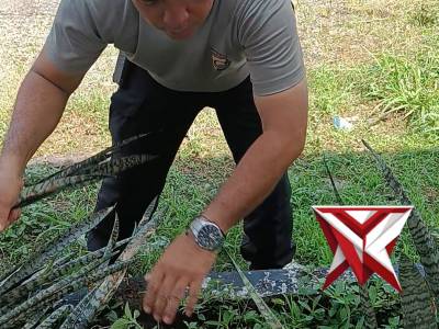 Polres oki hadir melaksanakan manajemen kebersihan