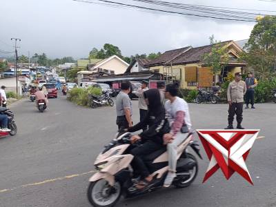 Giat Pengaturan Personil polres Boltim di lebaran Ketupat wilayah Modayag - PoliceTube