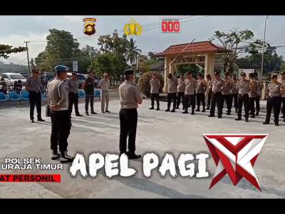 Giat Apel Pagi di Mapolsek Baturaja Timur. - PoliceTube
