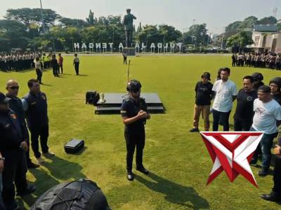 Ditreskrimum Polda Jateng Ikut Serta Pelaksanaan Simulasi Penanganan Unjuk Rasa di Mapolda Jateng