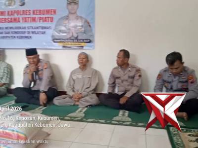 Silaturahmi Kapolres Kebumen di Panti Asuhan MD HM SYUKUR jl. Ampera Kebumen