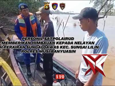Himbauan Sat Polairud Polres Musi Banyuasin ..??