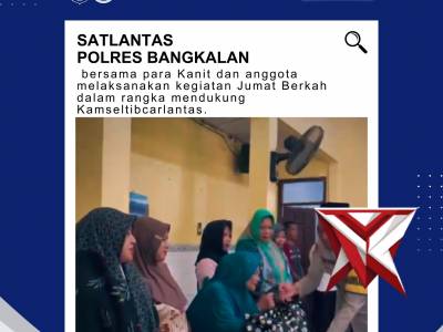 Aksi Sosial Satlantas Bangkalan Dukung Keselamatan Berlalu Lintas - PoliceTube