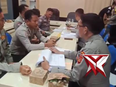 Personil Sat Binmas Melaksanakan Giat supervisi dari Dit Binmas Polda yang dipimpin Oleh Wadir Binma