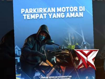 Parkirkan Motor di tempat Aman