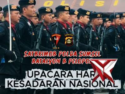 PERSONEL BATALYON B PELOPOR MELAKSANAKAN GIAT UPACARA HARI KESADARAN NASIONAL