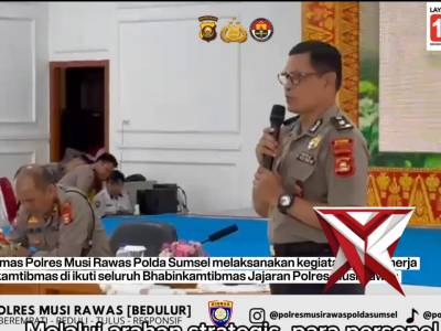 Polres Musi Rawas, Sat Binmas Gelar Anev Kinerja Bhabinkamtibmas Jajaran April 2026. - PoliceTube