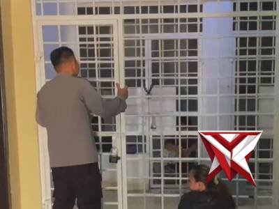 Polsek sungai lilin menemani keluarga lapas