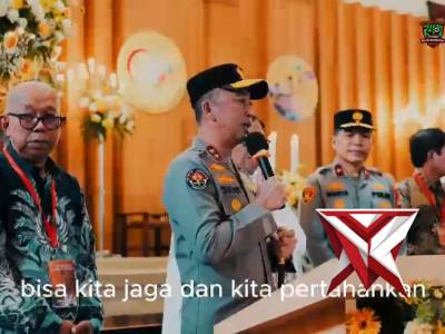 Kapolda Sumsel IJP Sandi Nugroho meninjau langsung pengamanan puncak perayaan Paskah 2026 di Plg