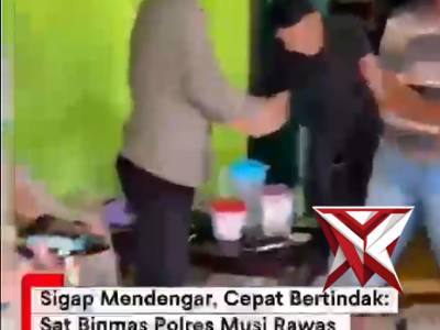 Sat Binmas Polres Musi Rawas Sambang dan serap aspirasi warga masyarakat Desa Dwijaya