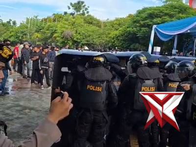 Bag Ops - Simulasi latihan sispam kota di polda sumsel