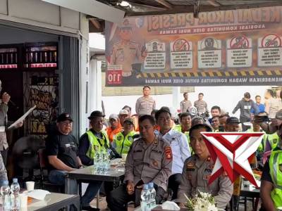 Ajak Komunitas Ojek Tertib dan Jaga Kamtibmas, Satlantas Polres Musi Rawas Launching Kedai