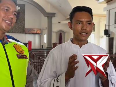 Cek Kesiapan Jumat Agung, Kapolres Mura Sambangi Gereja Santa Maria G1 Mataram - PoliceTube