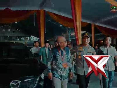 Kapolda Sumsel IJP Sandi Nugroho meninjau langsung pengamanan puncak perayaan Paskah 2026 di Plg