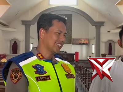 Cek Kesiapan Jumat Agung, Kapolres Mura Sambangi Gereja Santa Maria G1 Mataram - PoliceTube