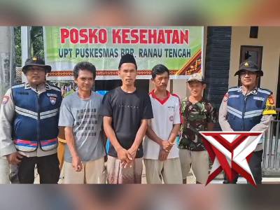 Ucapan terima kasih warga Simpang Sender Utara kepada Polres Oku Selatan
