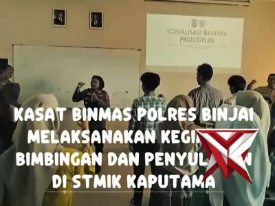 Kasat Binmas Polres Binjai melaksanakan kegiatan Bimbingan dan Penyuluhan di STMIK KAPUTAMA - PoliceTube