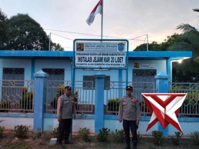 Samapta Polsek Jejawi melaksanakan giat patroli objek vital di Kec Jejawi - PoliceTube