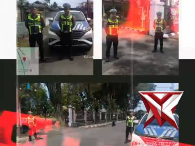 Giat patroli pagi sat lantas polres oki
