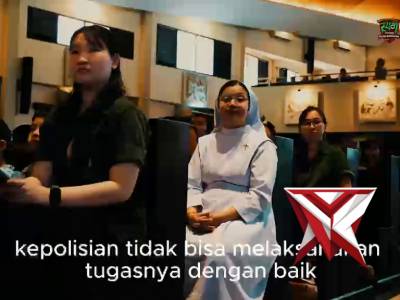 Kapolda Sumatera Selatan Irjen Pol Sandi Nugroho meninjau langsung pengamanan puncak perayaan Paskah - PoliceTube